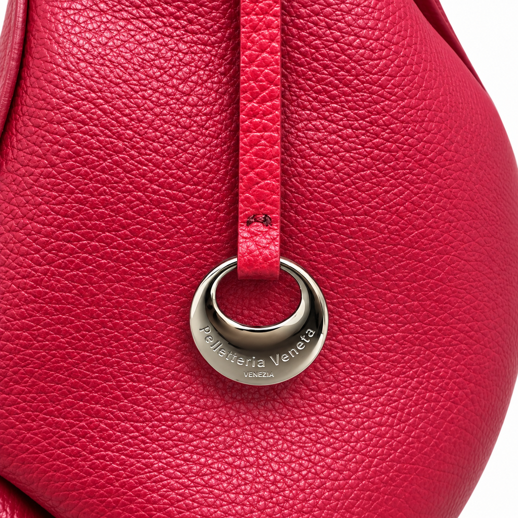 Borsa a spalla in vera pelle martellata Fondamenta Pelletteria Veneta