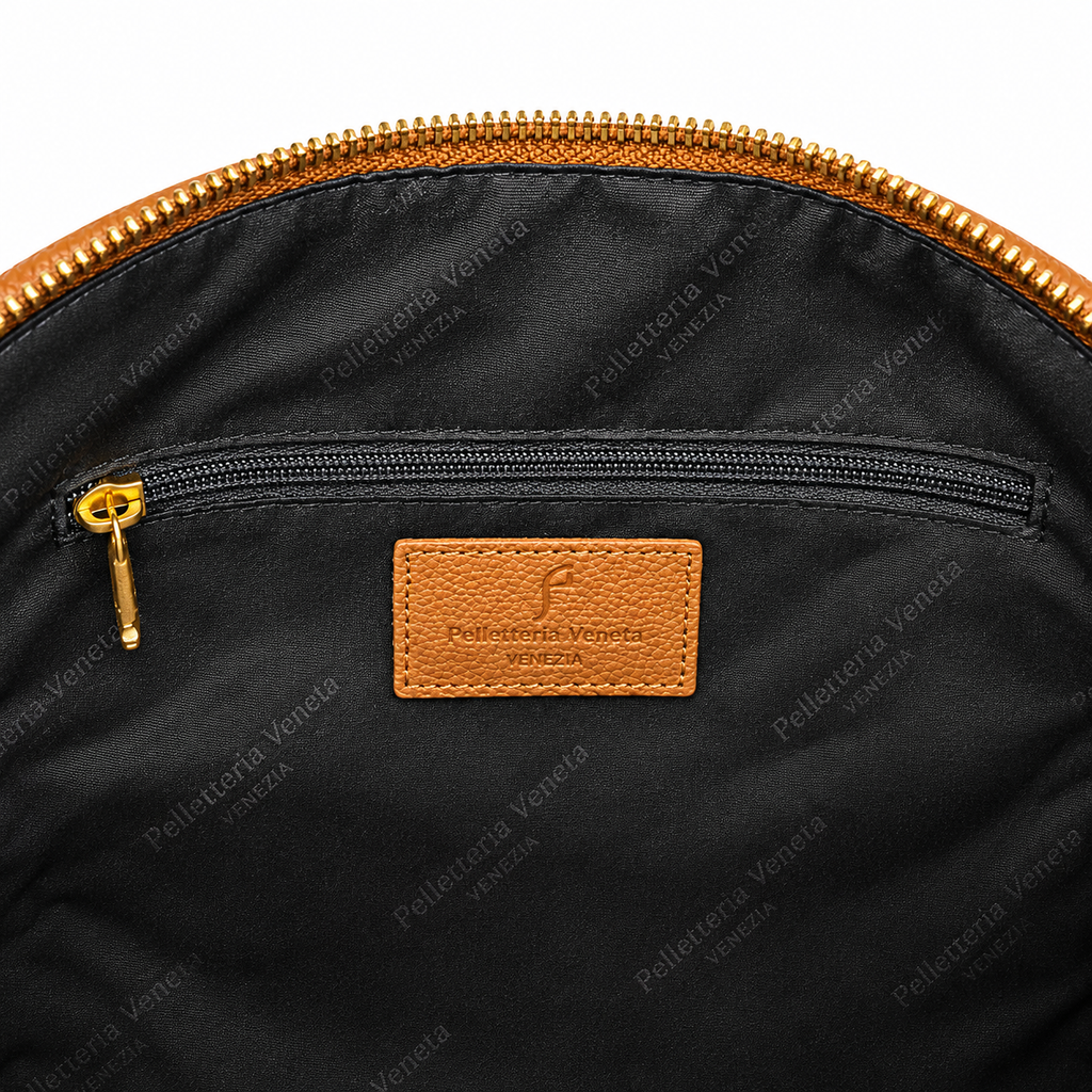 Borsa a spalla TAGLIA M in vera pelle a grana fine Laguna Pelletteria Veneta