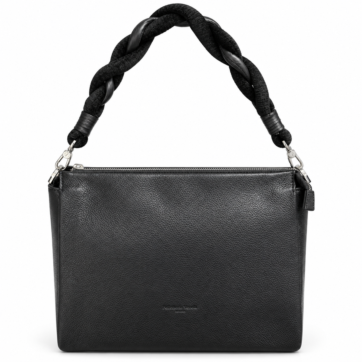Borsa a spalla TAGLIA M in vera pelle a grana fine Laguna Pelletteria Veneta