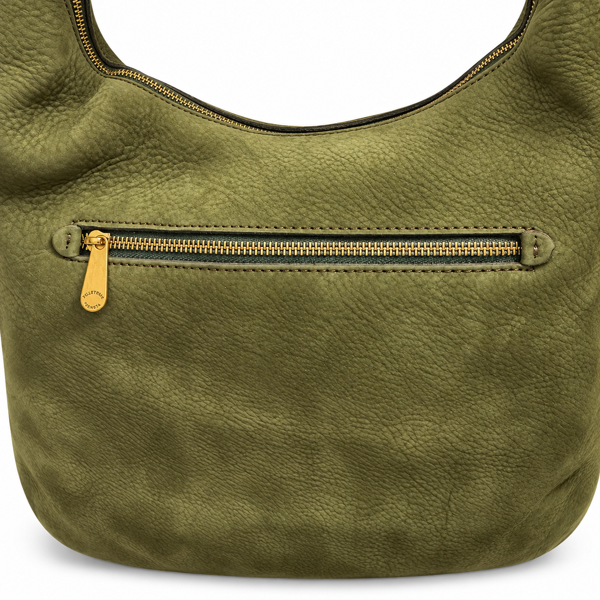 Hobo bag in vera pelle nabuk Riva Pelletteria Veneta