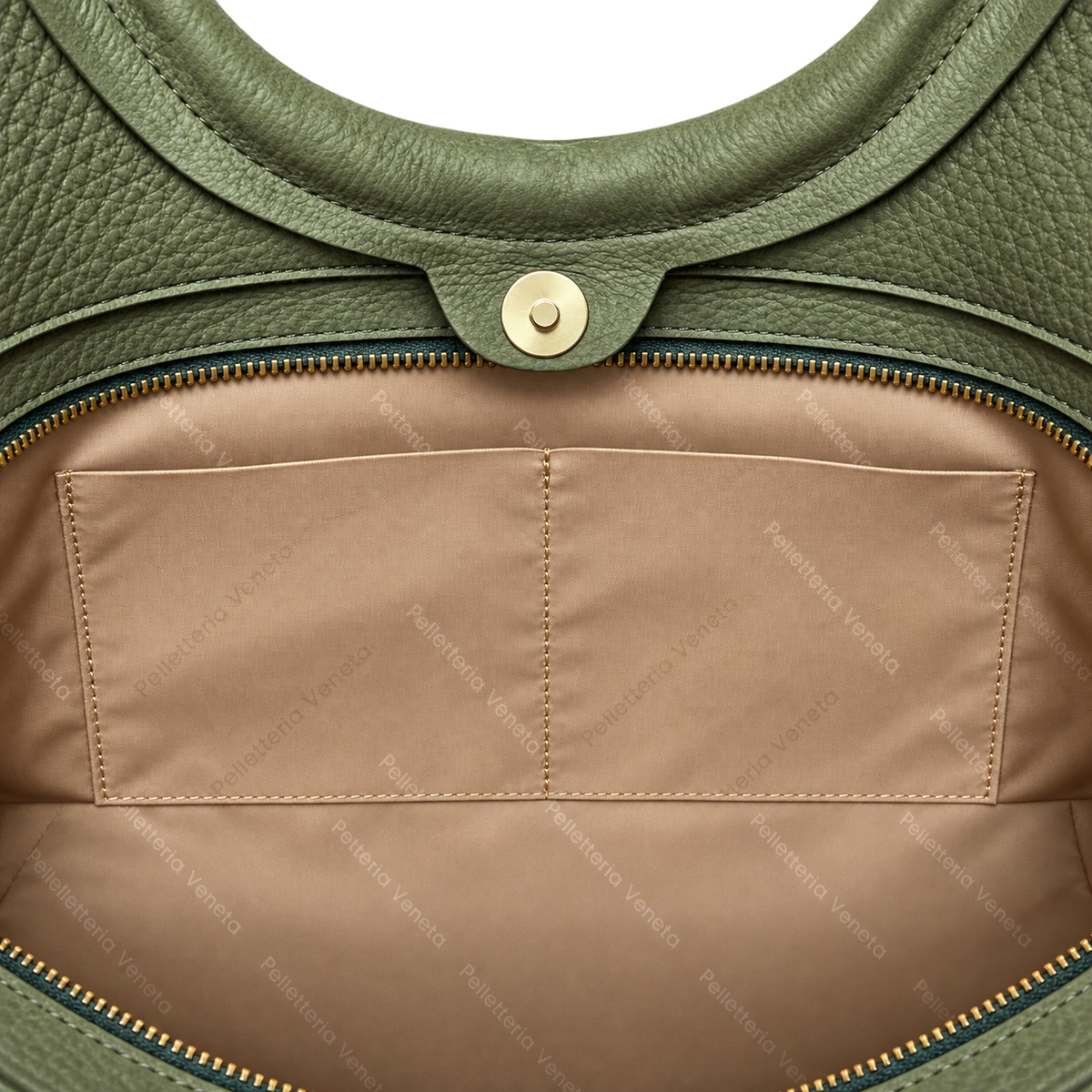 Borsa a mano in vera pelle nabuk Riva Pelletteria Veneta