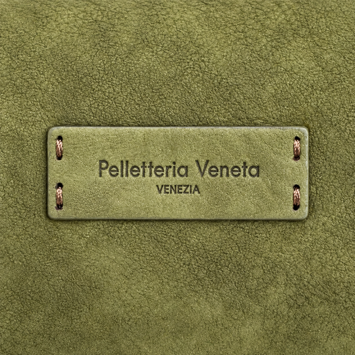Borsa a mano in vera pelle nabuk Riva Pelletteria Veneta