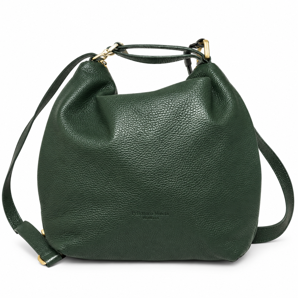 Borsa Zaino in vera pelle martellata Giuffa Pelletteria Veneta