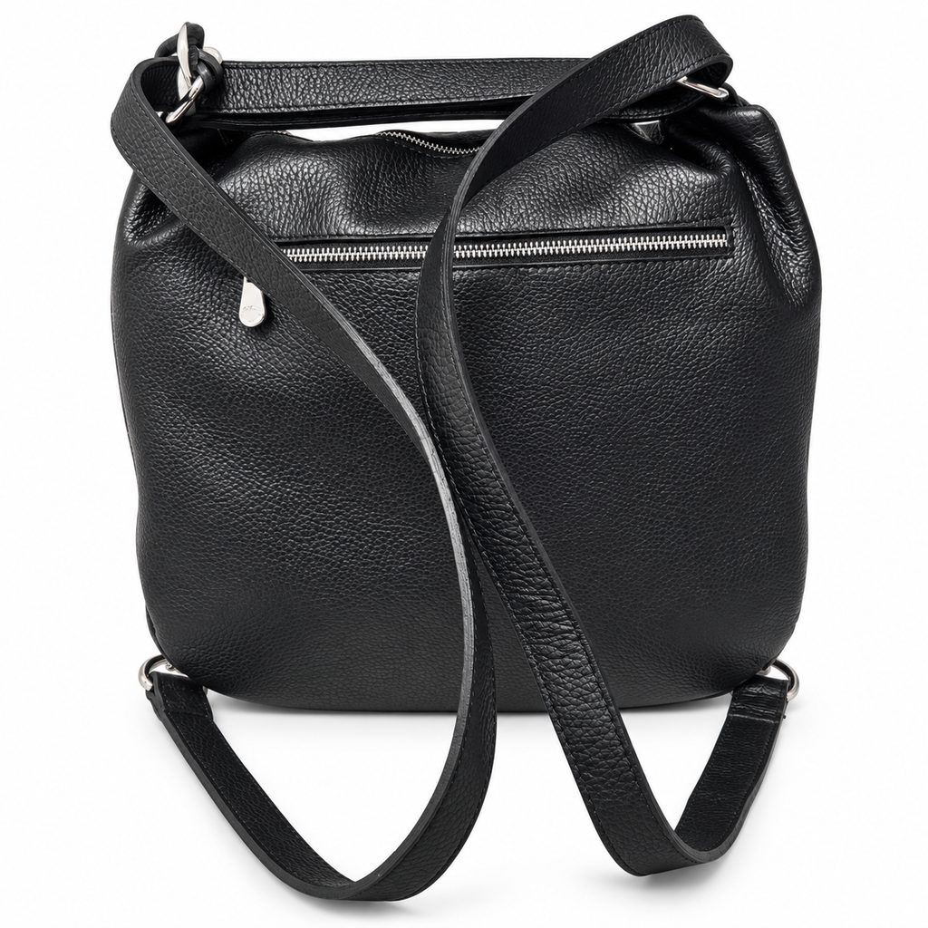 Borsa Zaino in vera pelle martellata Giuffa Pelletteria Veneta