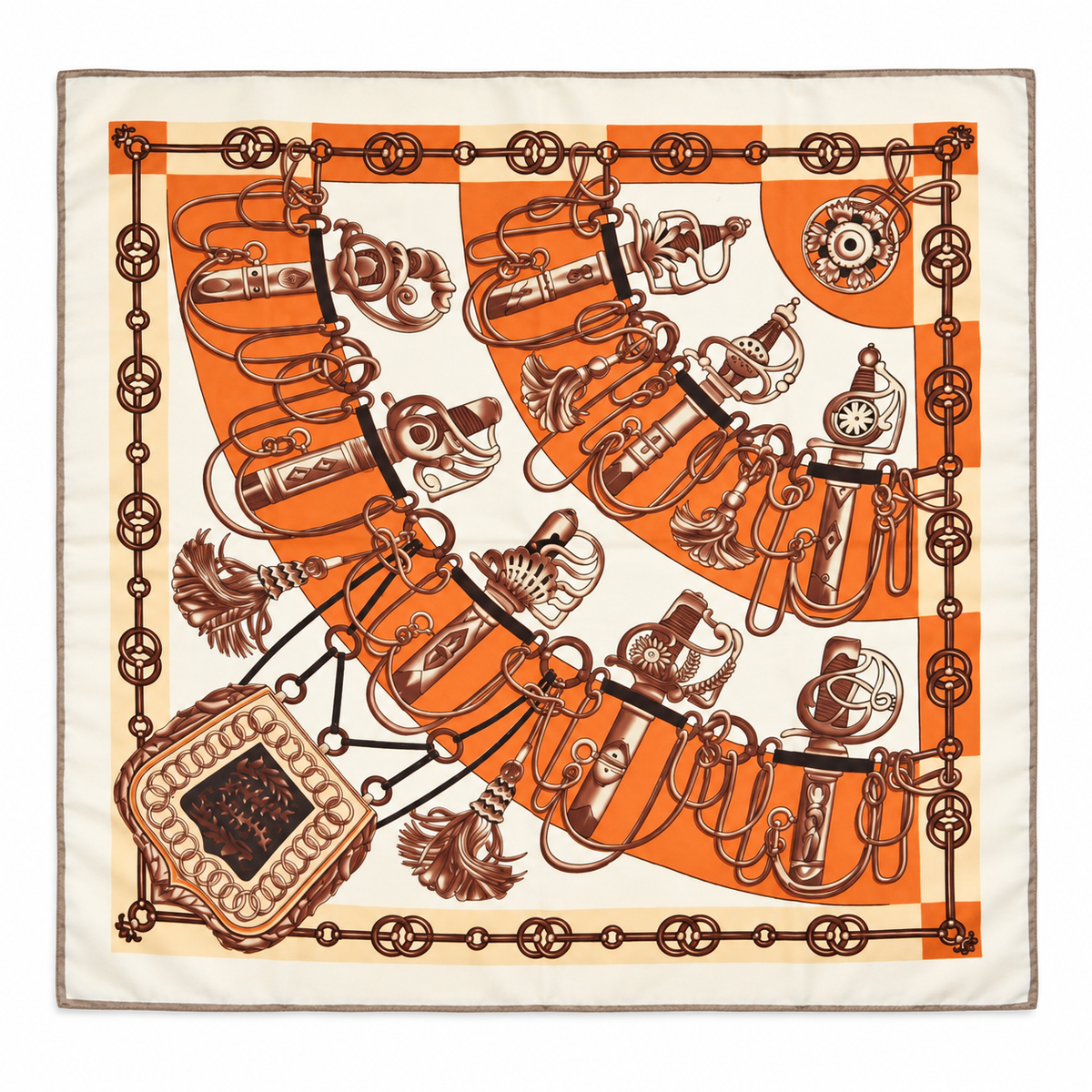 Foulard Fantasia Sellier in Viscosa 70 × 70 cm