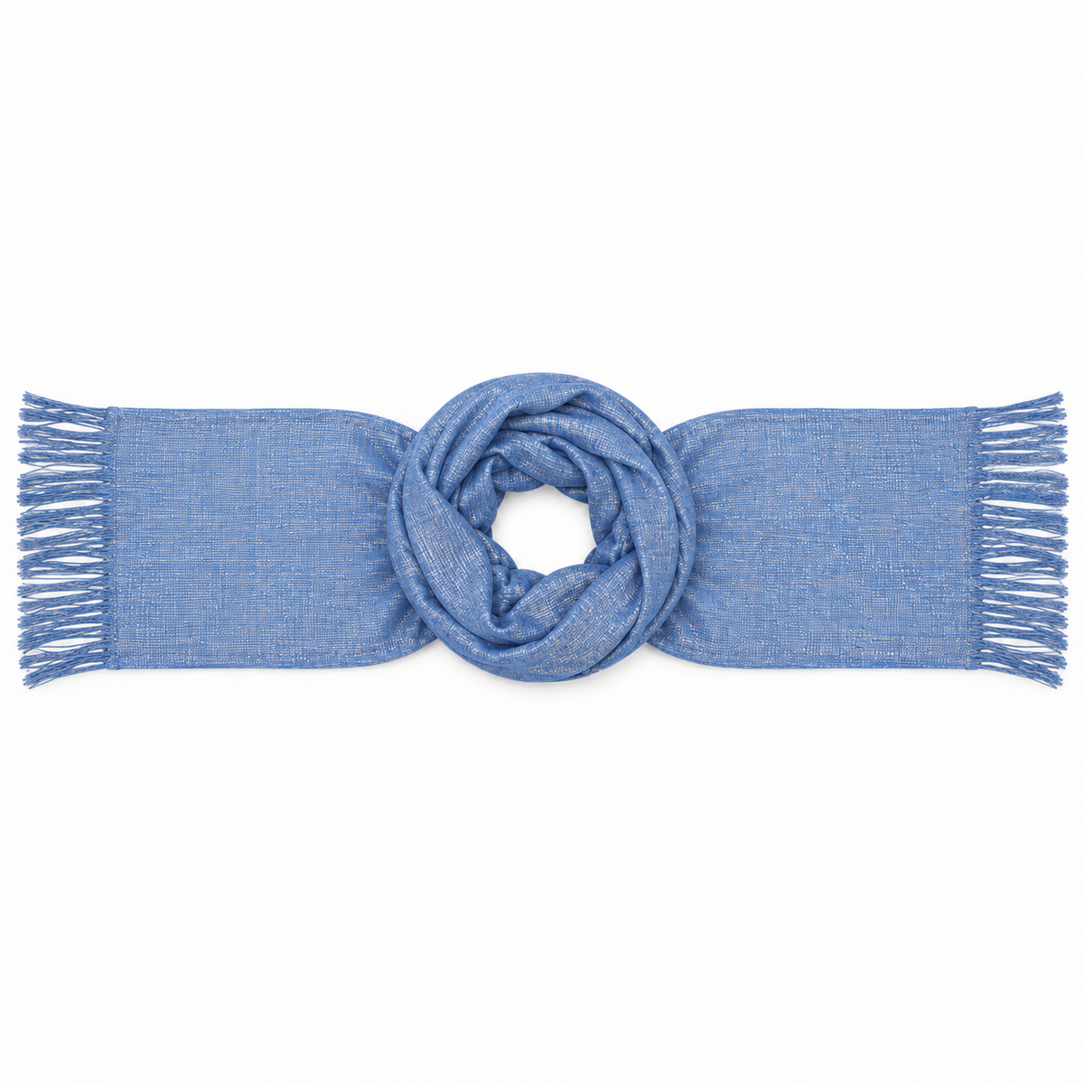 Stola Lurex Traforata con Frange 90 × 190 cm