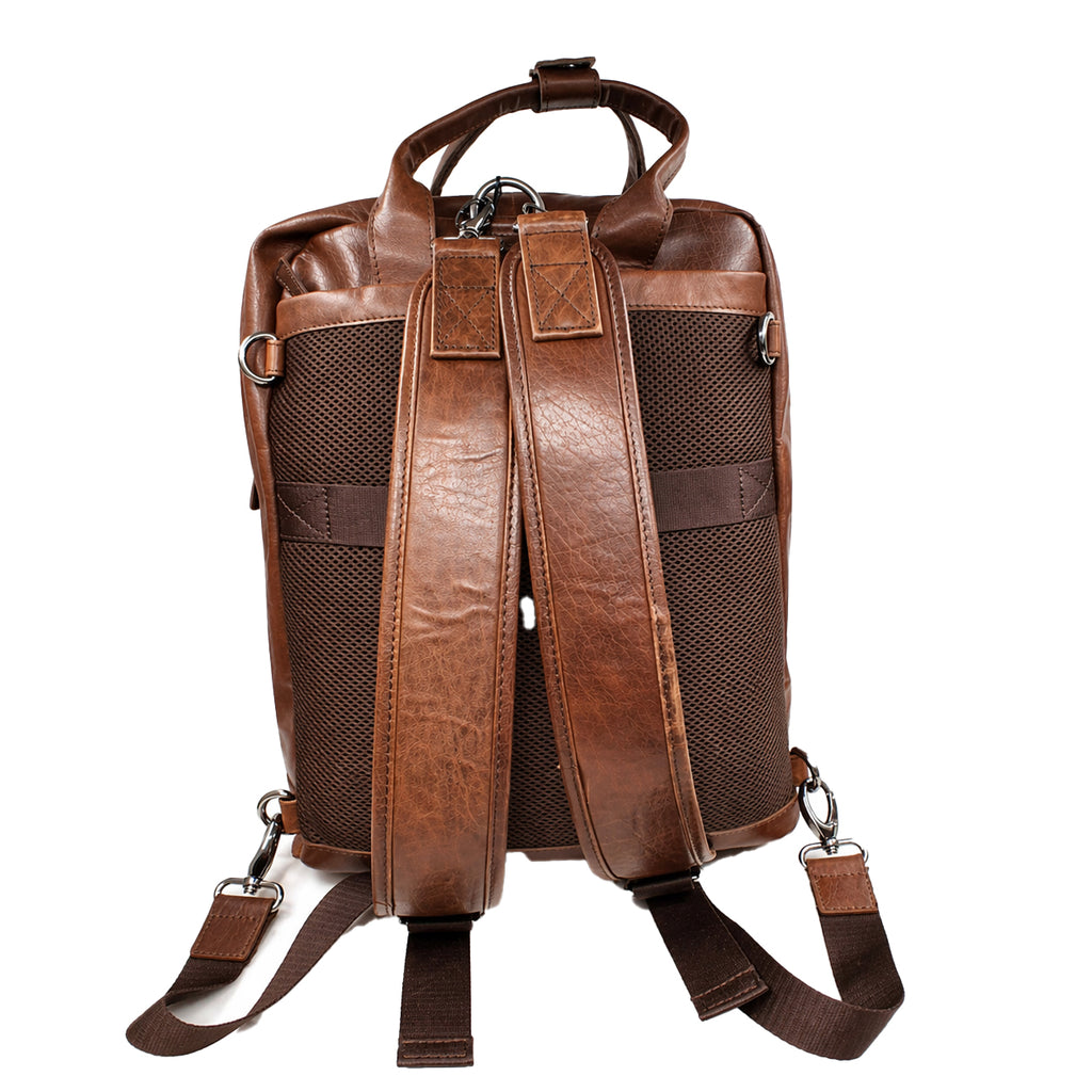 Zaino Porta PC Aeronautica Militare AM352 Vintage in Vera Pelle