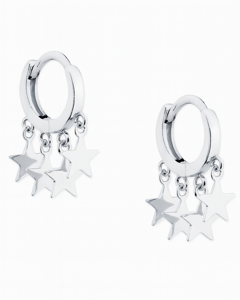 Singolo orecchino con stelle