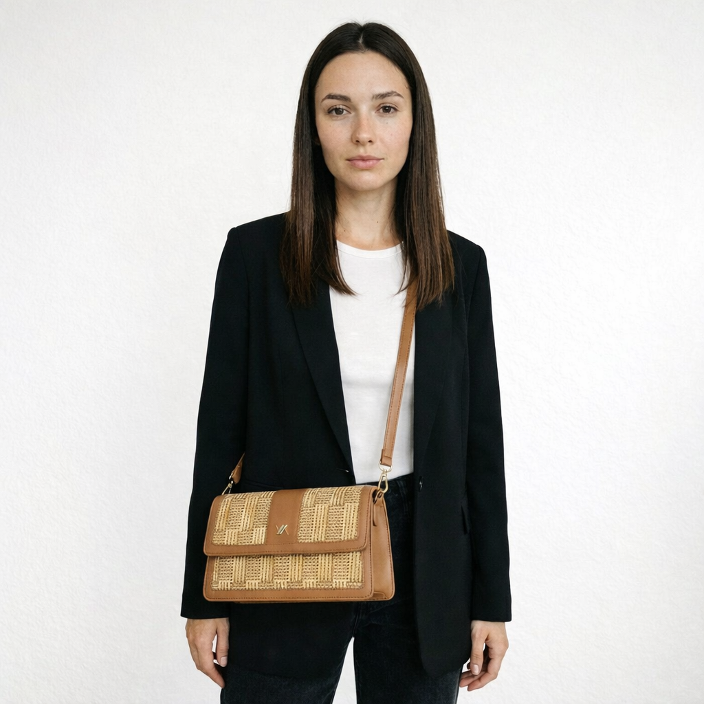 Mini bag Large Natural - Verde Fashion