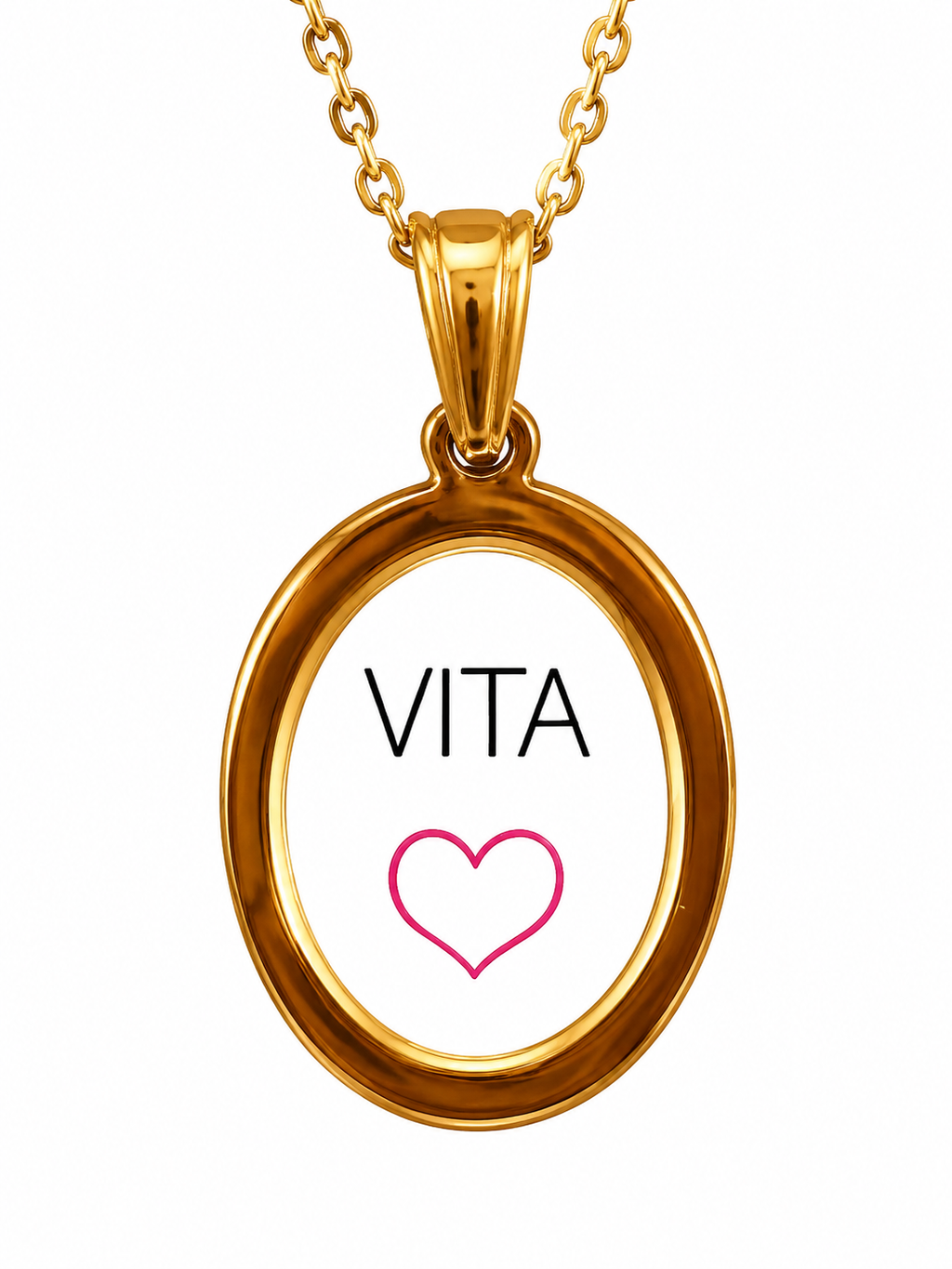 Collana in acciaio inox "Vita"
