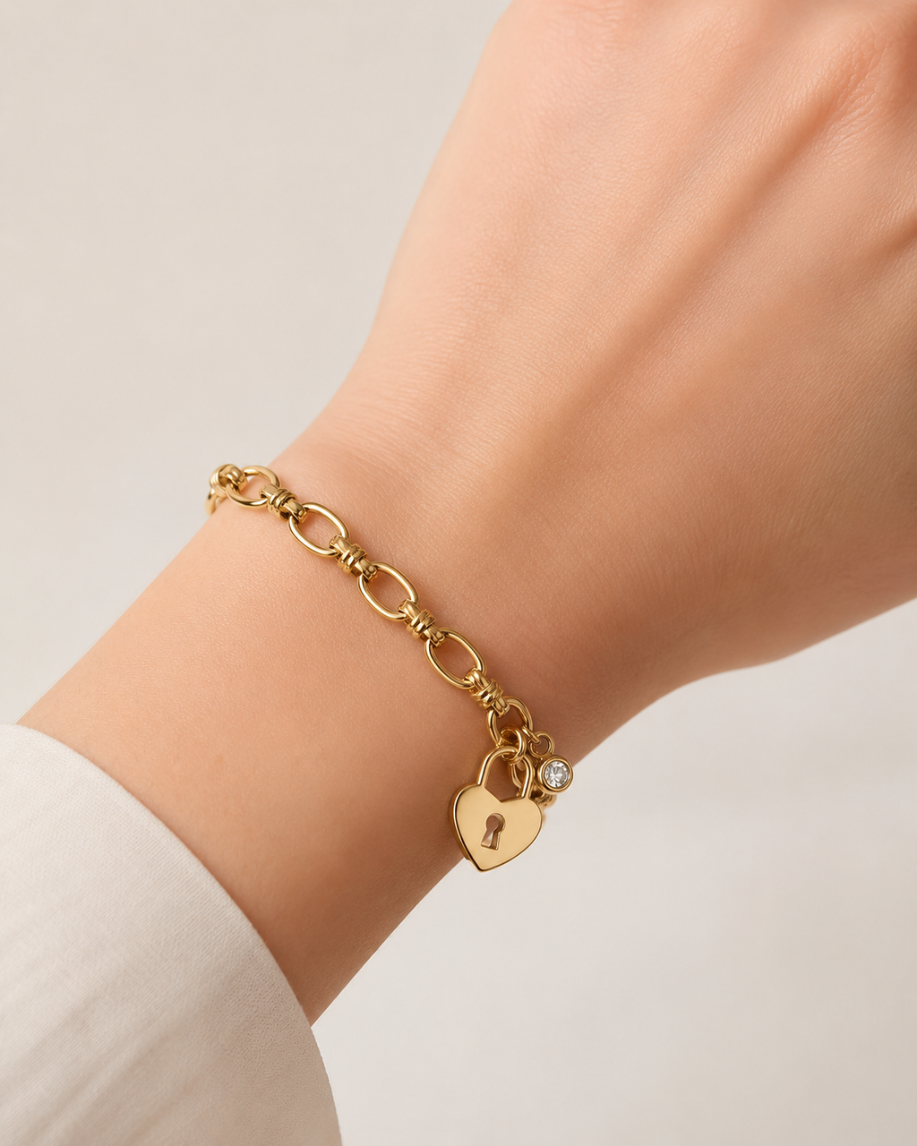 Bracciale Love in acciaio inox - You B'jou by Barbieri