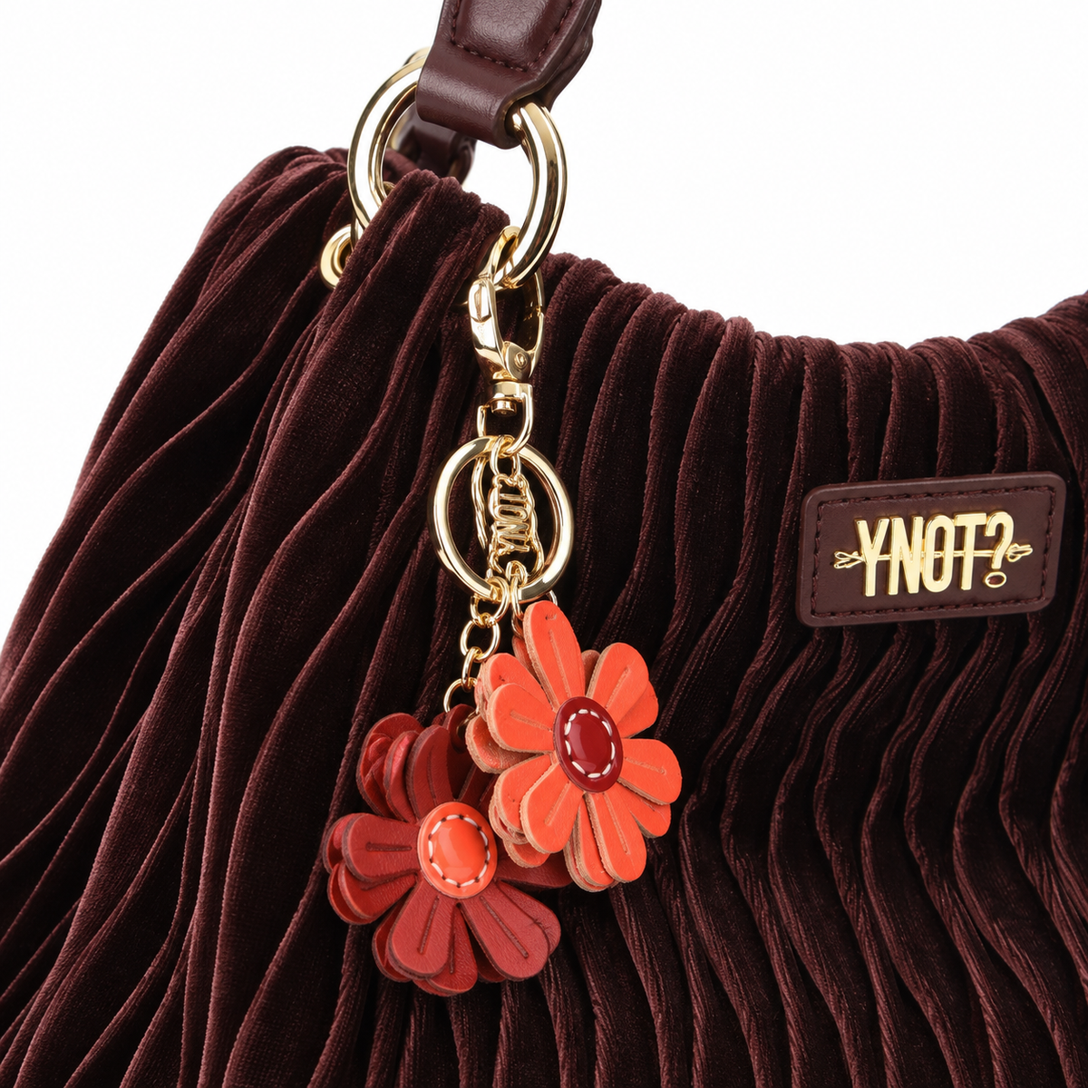 Hobo bag Ynot taglia L in velluto Paris