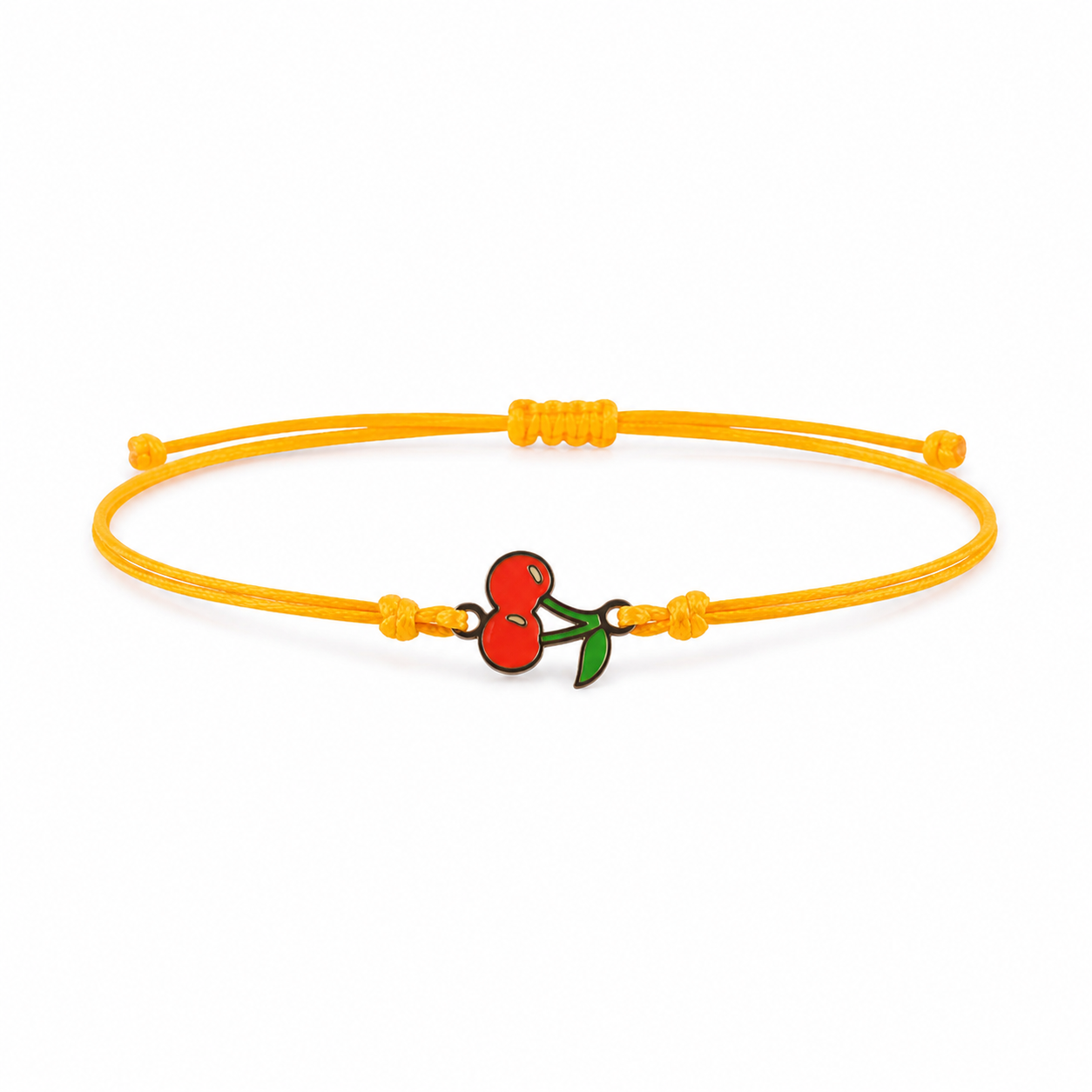 Bracciale Amicizia per Bambini Arancione Portafortuna Ciliegia iTotal