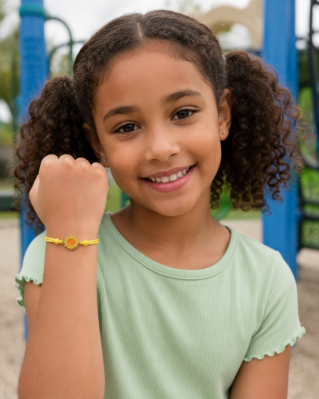 Bracciale Amicizia per Bambini Giallo Portafortuna Sole iTotal