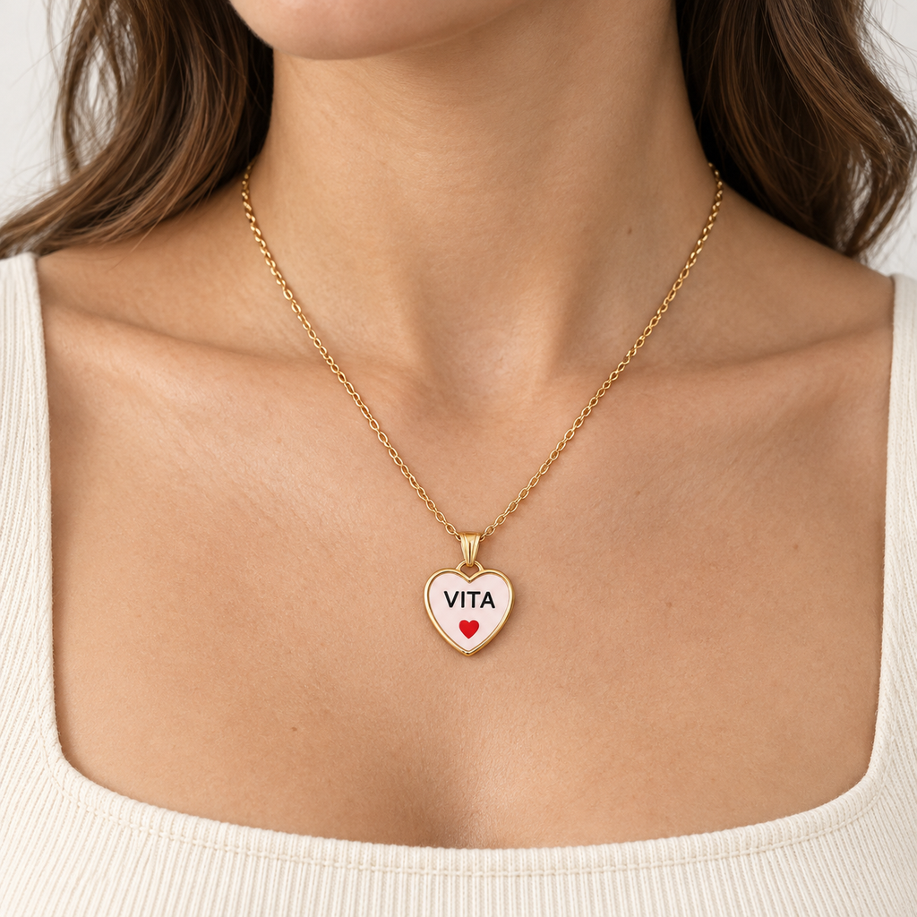 Collana in acciaio inox "Vita"