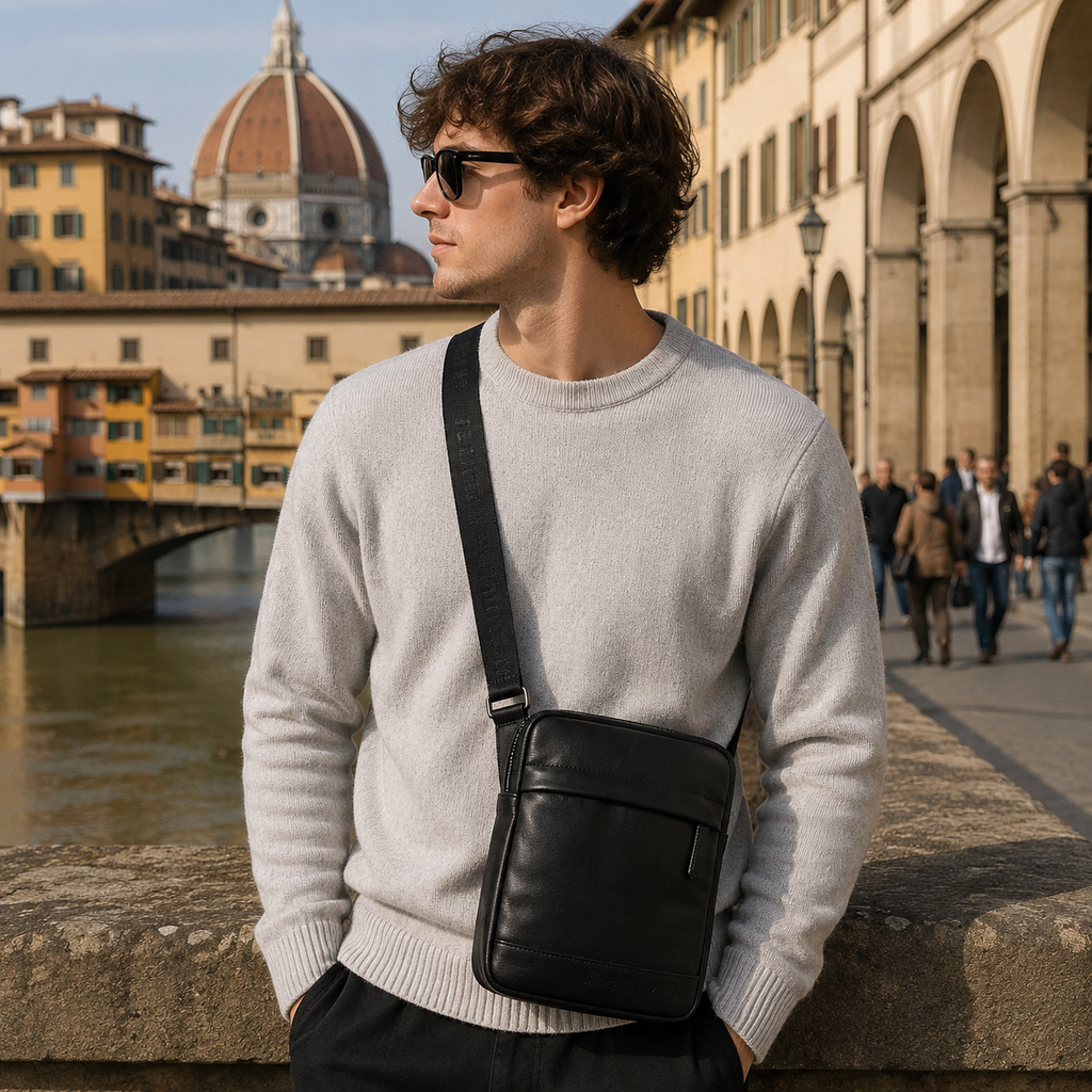 Tracolla Uomo in vera pelle 4US Cesare Paciotti Liam
