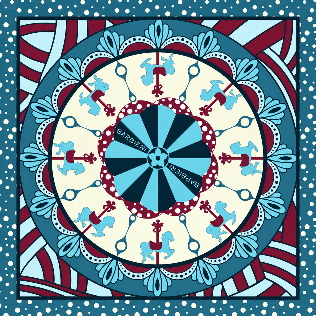 Foulard Carousel 100%Viscosa 70 x 70 cm - You B'jou by Barbieri