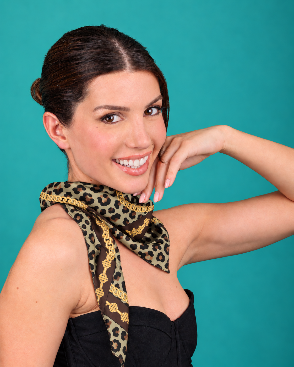 Foulard Animal&Chain 100%Viscosa 70 x 70 cm - You B'jou by Barbieri