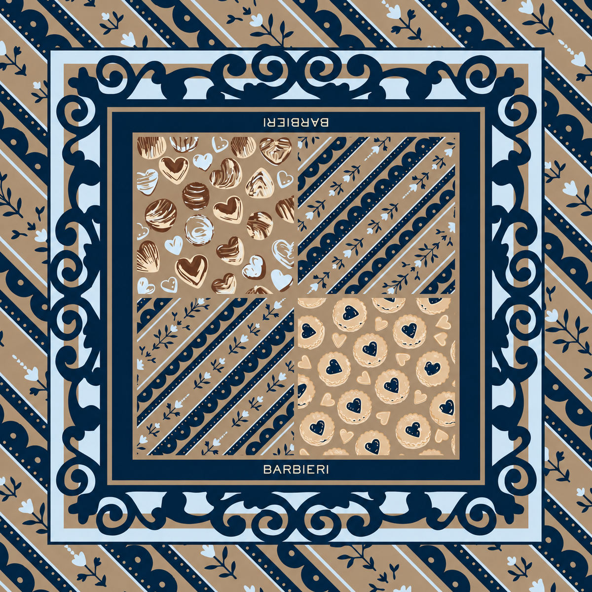 Foulard So Lovely 100%Viscosa 70 x 70 cm - You B'jou by Barbieri