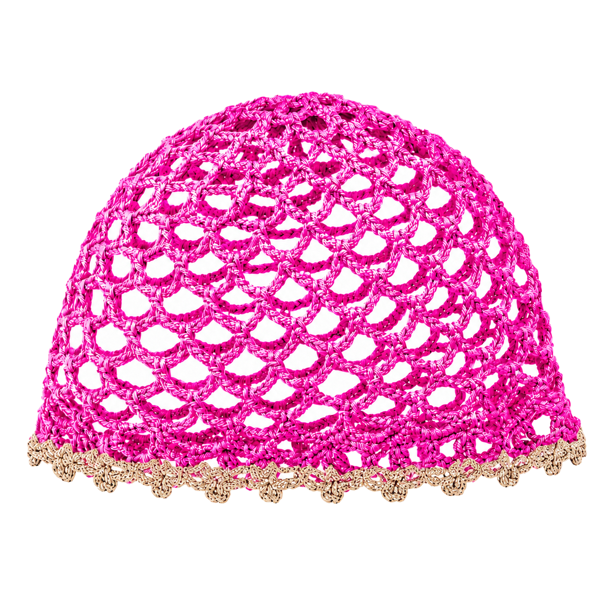 Mesh Hat Bicolore Bordino Oro Cappelli estivi Made in Italy - Les Folies