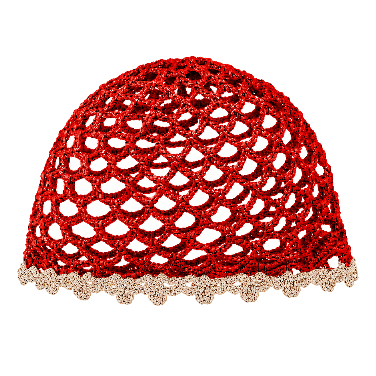 Mesh Hat Bicolore Bordino Oro Cappelli estivi Made in Italy - Les Folies