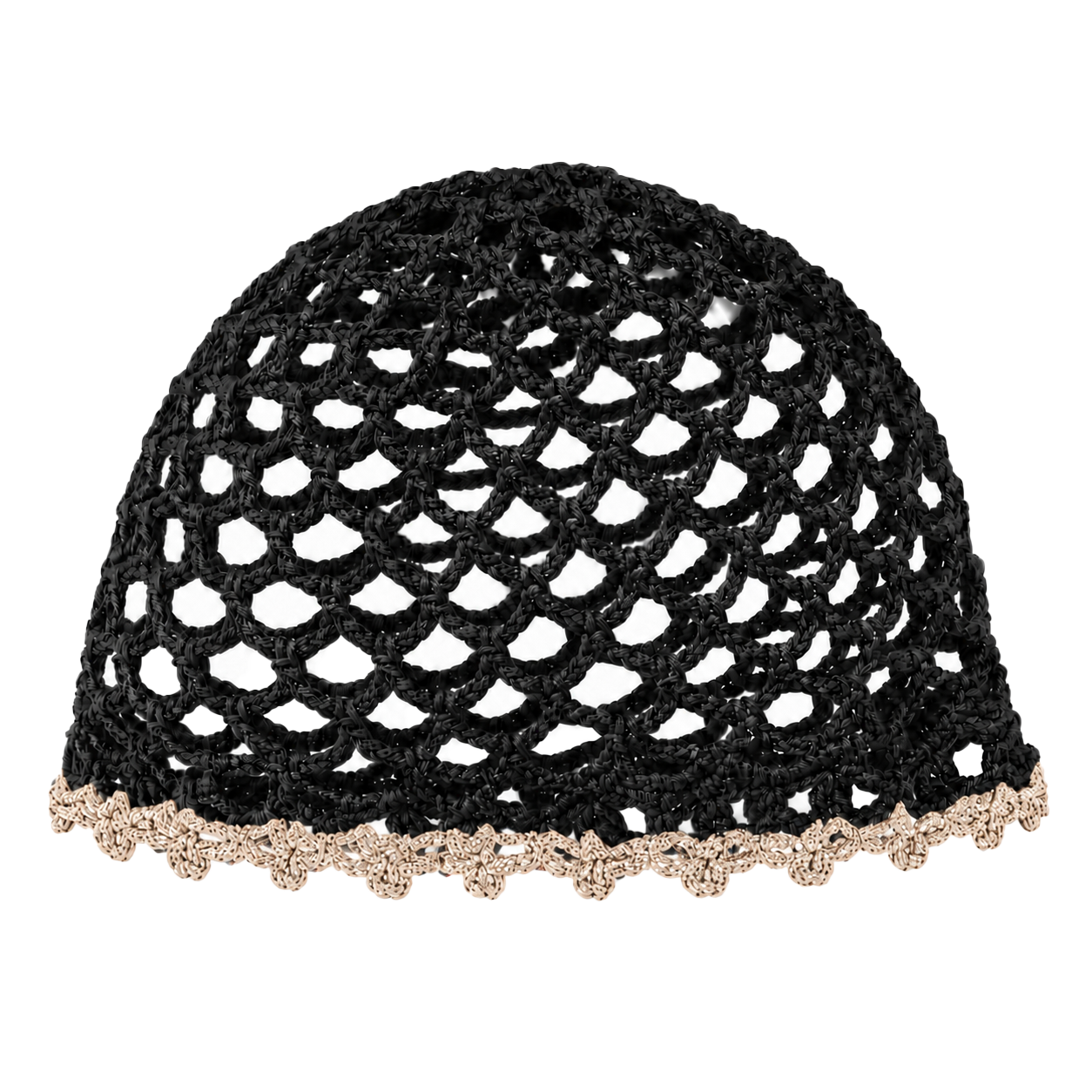 Mesh Hat Bicolore Bordino Oro Cappelli estivi Made in Italy - Les Folies