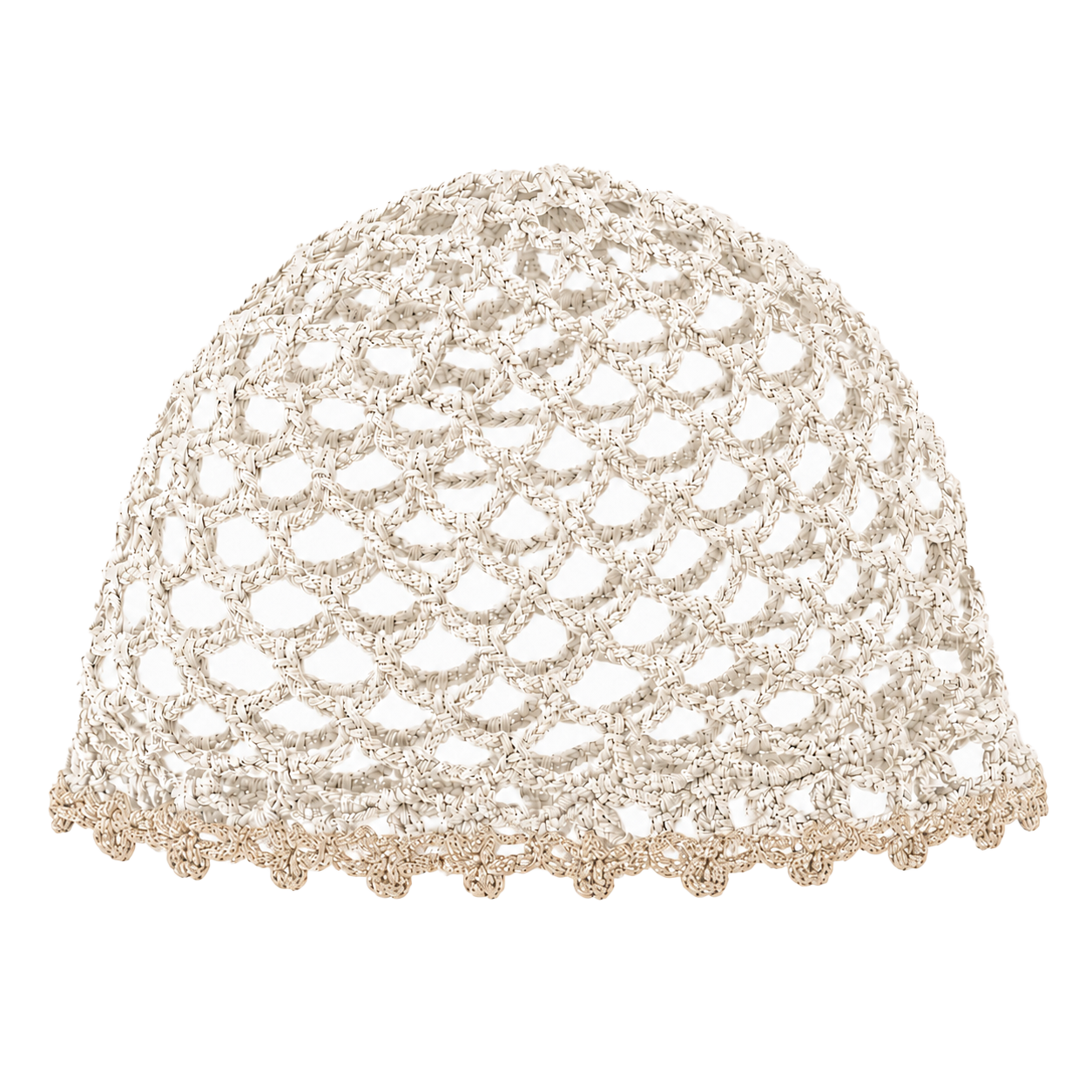 Mesh Hat Bicolore Bordino Oro Cappelli estivi Made in Italy - Les Folies