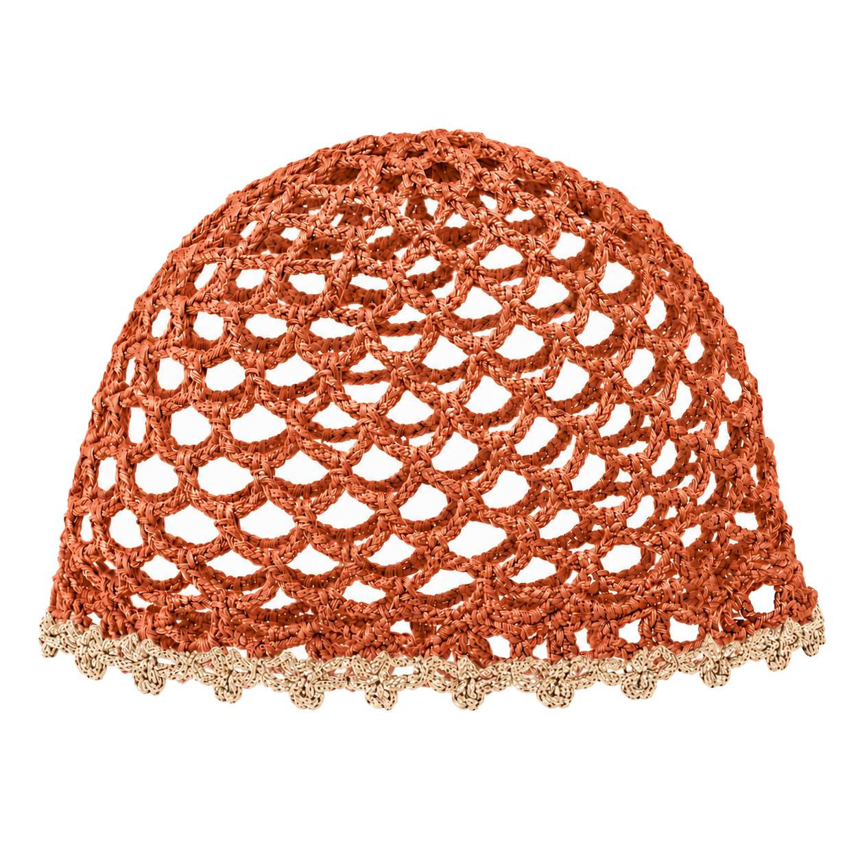Mesh Hat Bicolore Bordino Oro Cappelli estivi Made in Italy - Les Folies