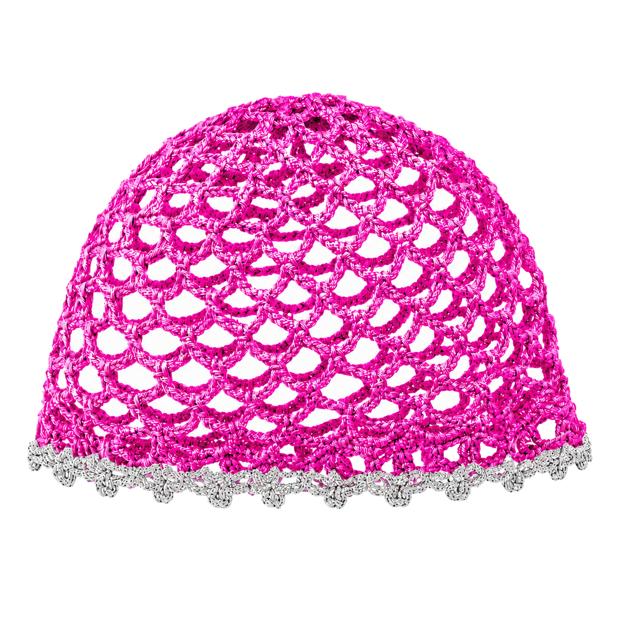 Mesh Hat Bicolore Bordino Argento Cappelli estivi Made in Italy - Les Folies