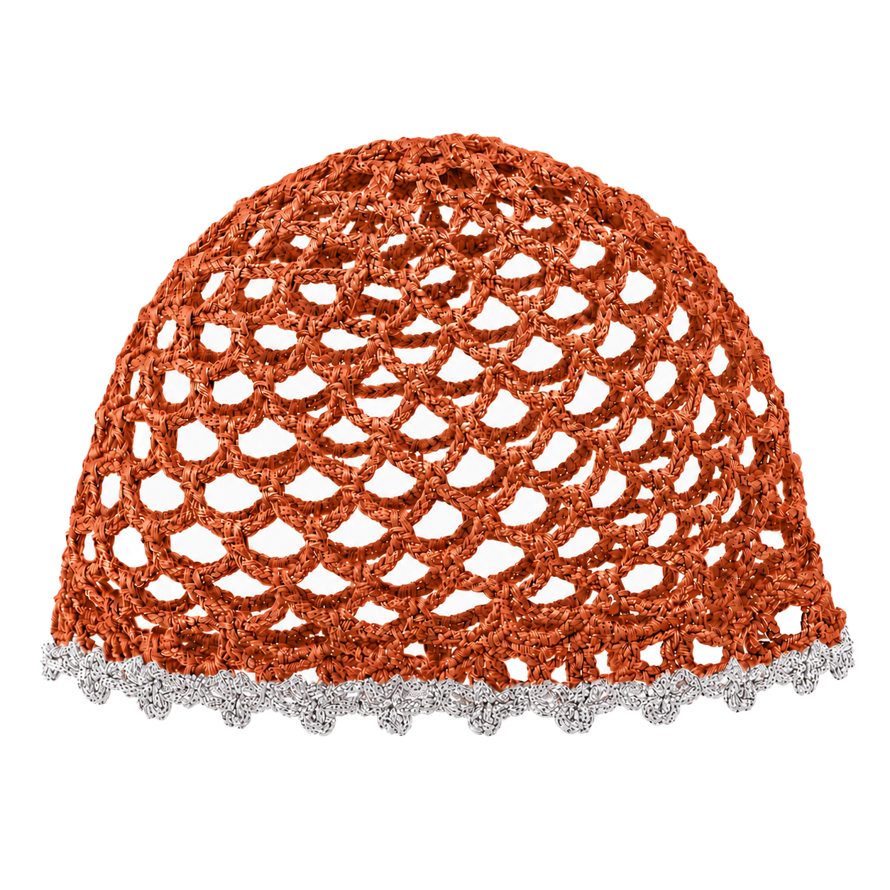 Mesh Hat Bicolore Bordino Argento Cappelli estivi Made in Italy - Les Folies