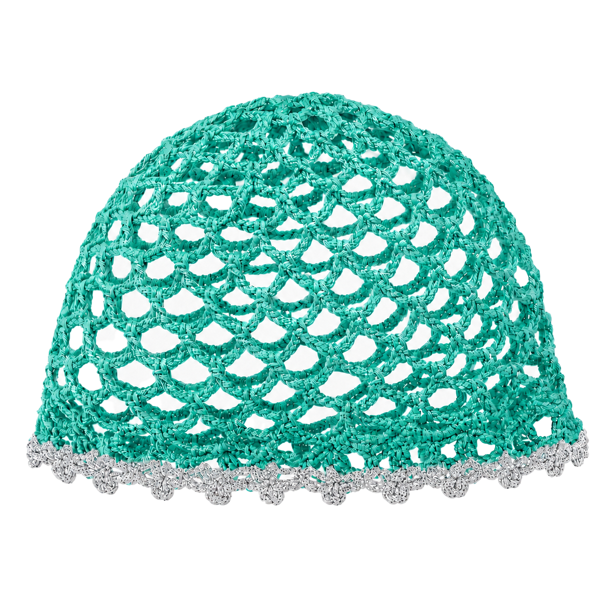 Mesh Hat Bicolore Bordino Argento Cappelli estivi Made in Italy - Les Folies