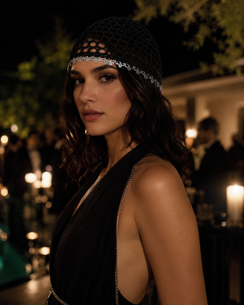 Mesh Hat Bicolore Bordino Argento Cappelli estivi Made in Italy - Les Folies