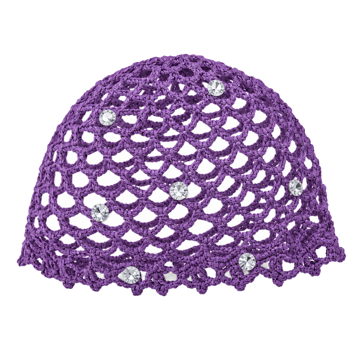 Mesh Hat Monocolore con Cristalli Tondi Cappelli estivi Made in Italy - Les Folies