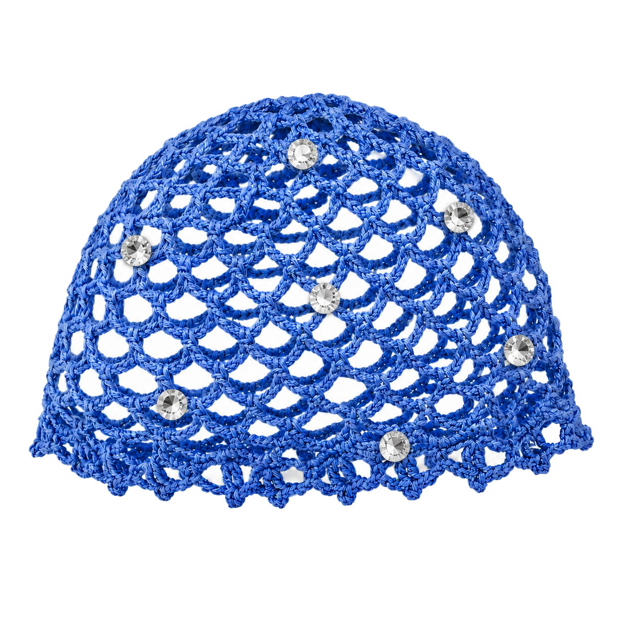 Mesh Hat Monocolore con Cristalli Tondi Cappelli estivi Made in Italy - Les Folies