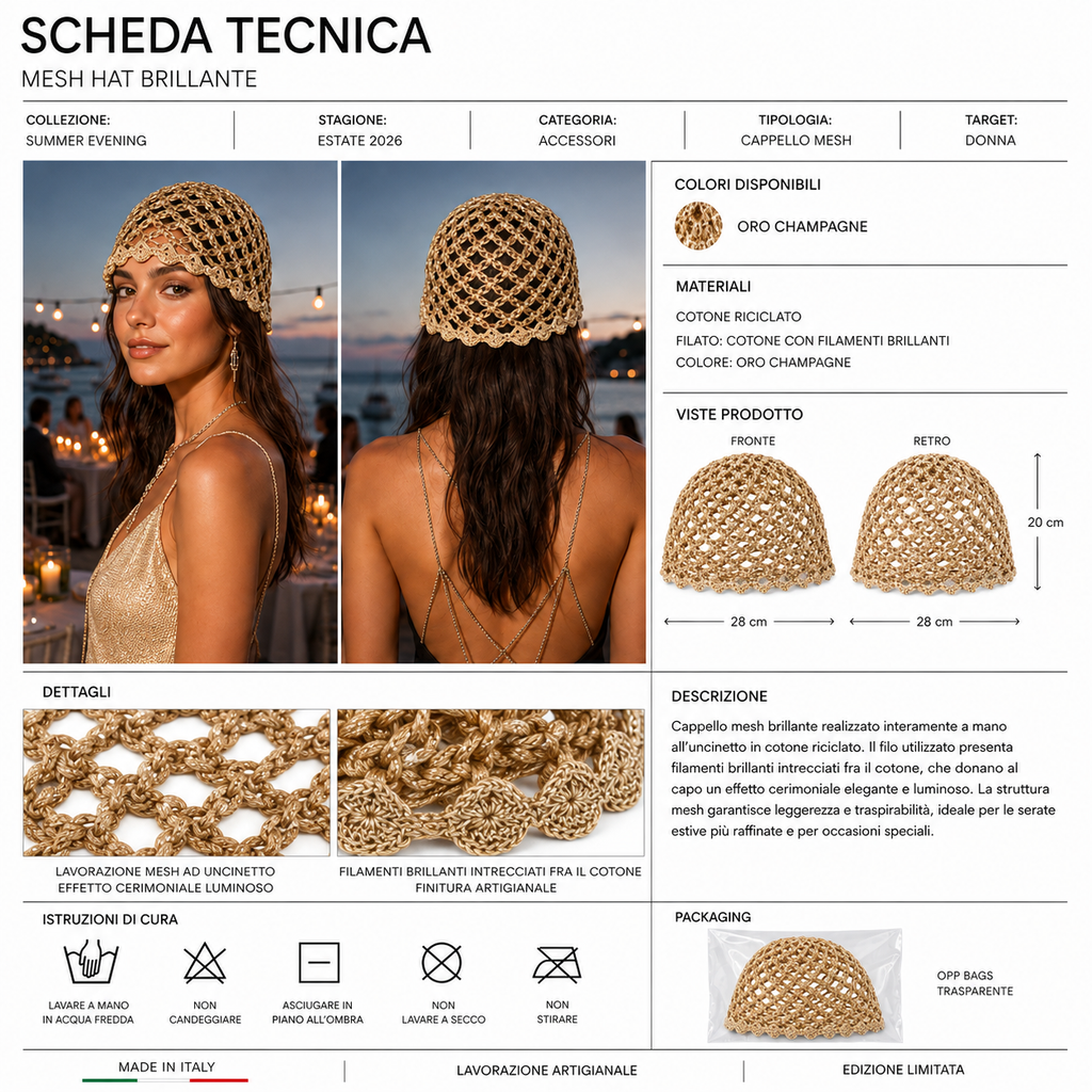 Mesh Hat Cerimoniali Cappelli estivi Made in Italy - Les Folies