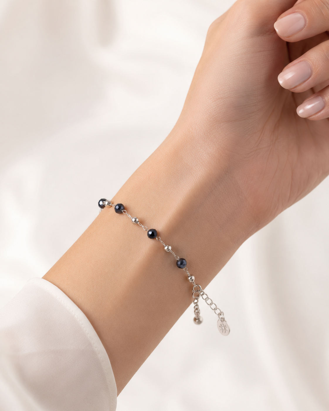 Bracciale Cristalli e Sfere in acciaio inox Summer Vibes - Brand Gioielli