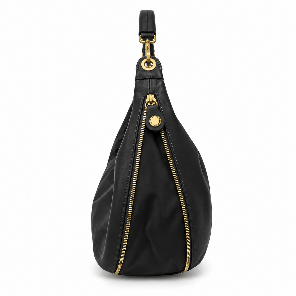 Borsa Gabs G13 ROUNDY Taglia L in vera pelle liscia e vela