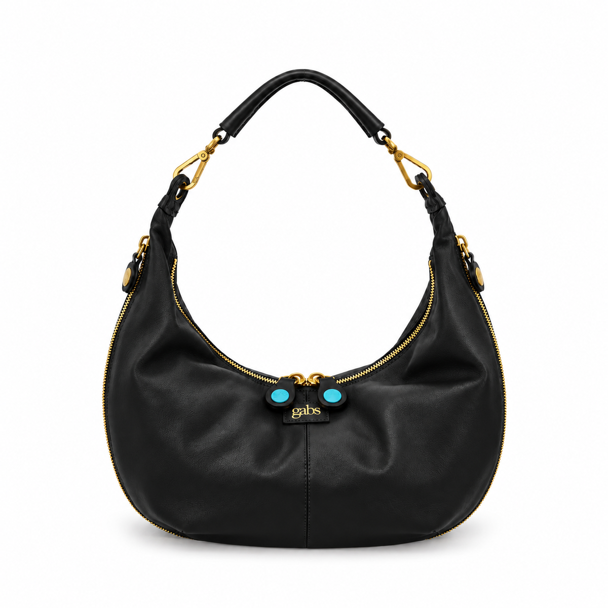 Borsa Gabs G13 ROUNDY Taglia M in vera pelle liscia e vela
