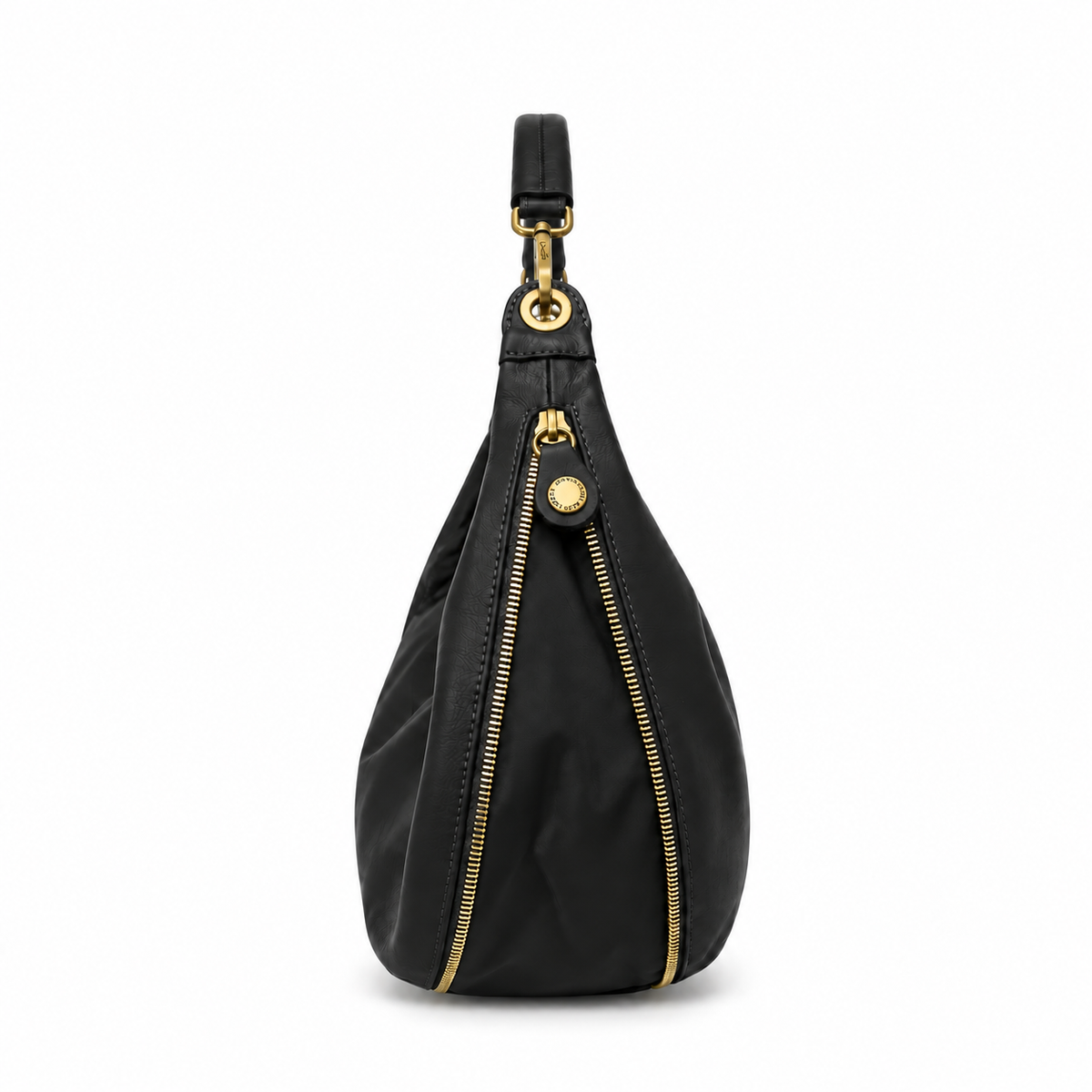 Borsa Gabs G13 ROUNDY Taglia M in vera pelle liscia e vela