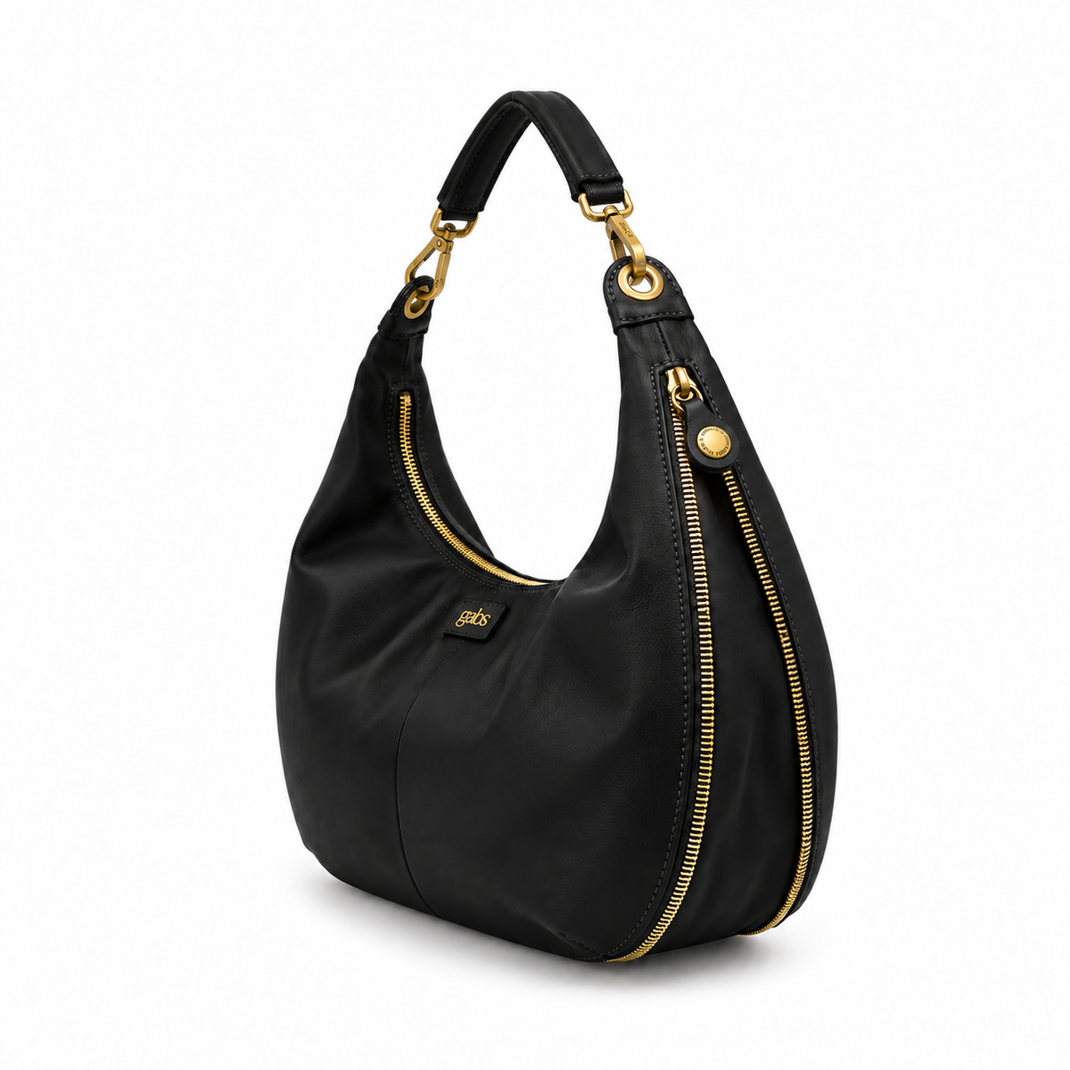 Borsa Gabs G13 ROUNDY Taglia M in vera pelle liscia e vela