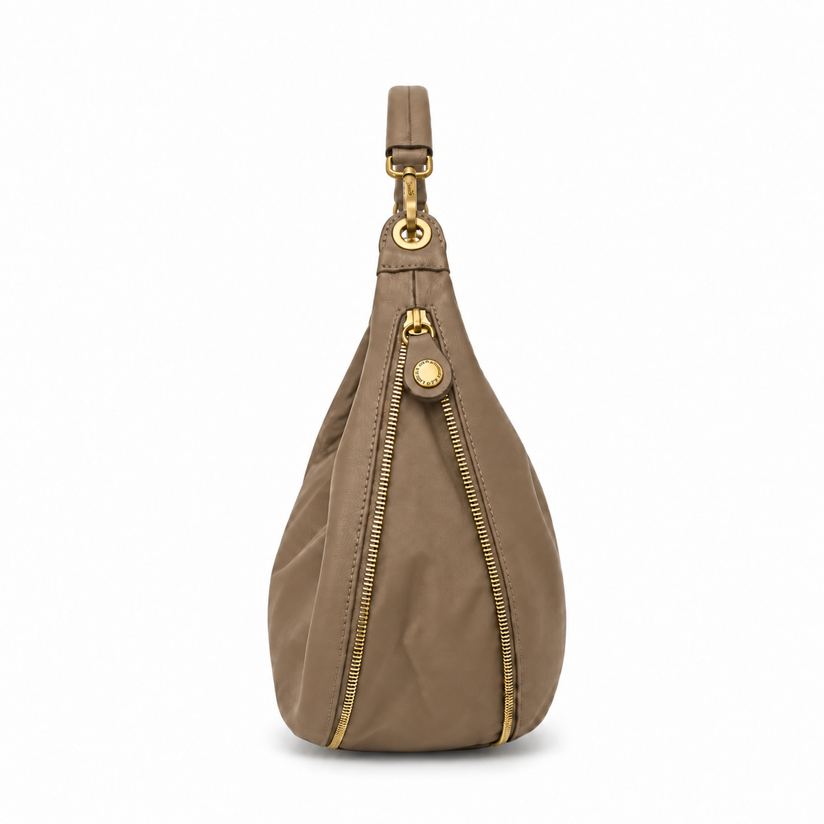Borsa Gabs G13 ROUNDY Taglia M in vera pelle liscia e vela