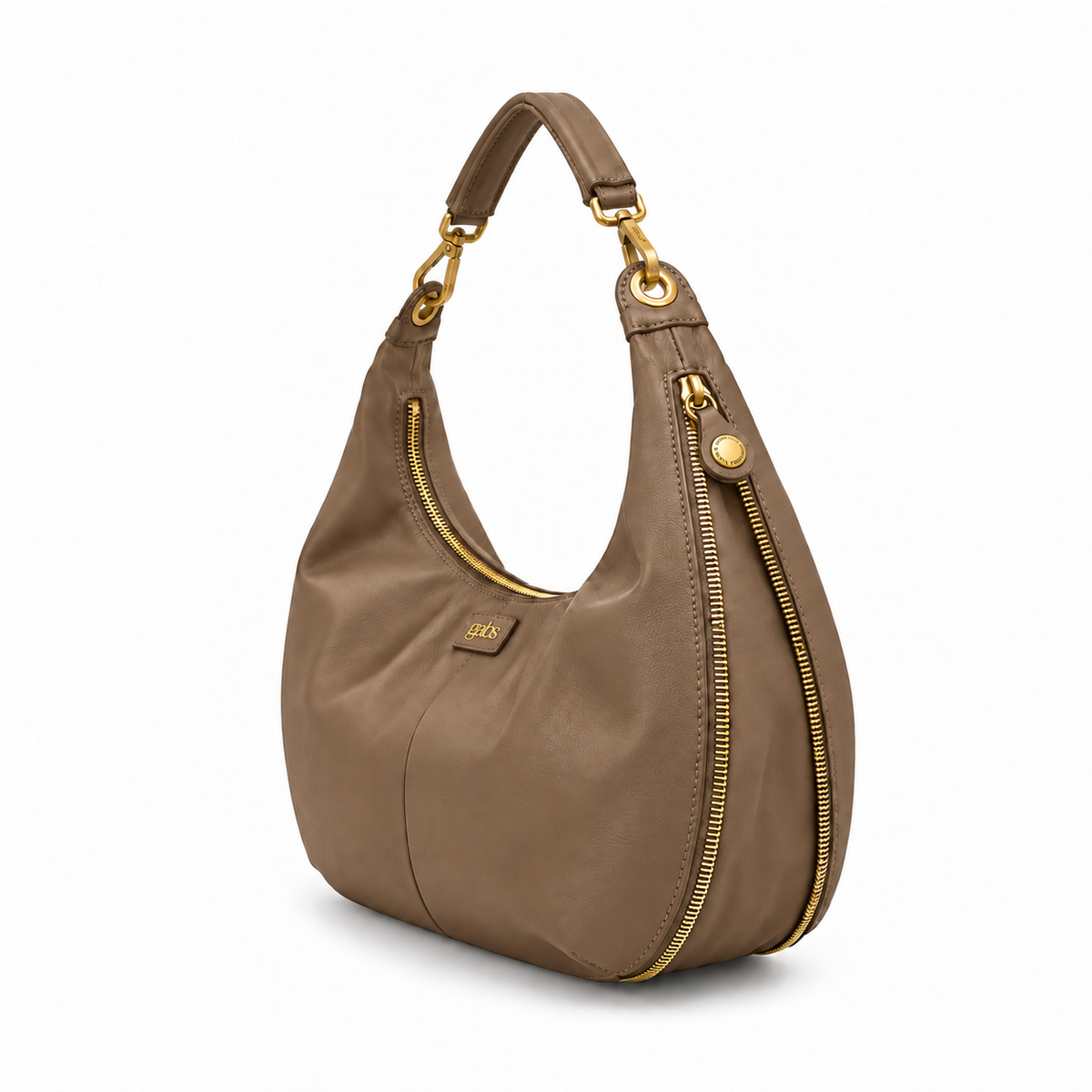 Borsa Gabs G13 ROUNDY Taglia M in vera pelle liscia e vela