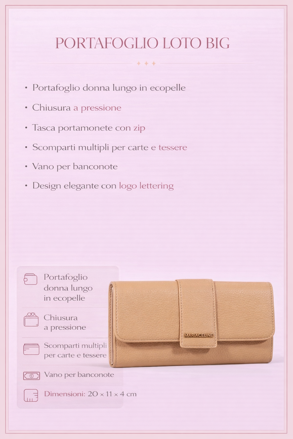 Portafoglio Loto Big - Maria Celine