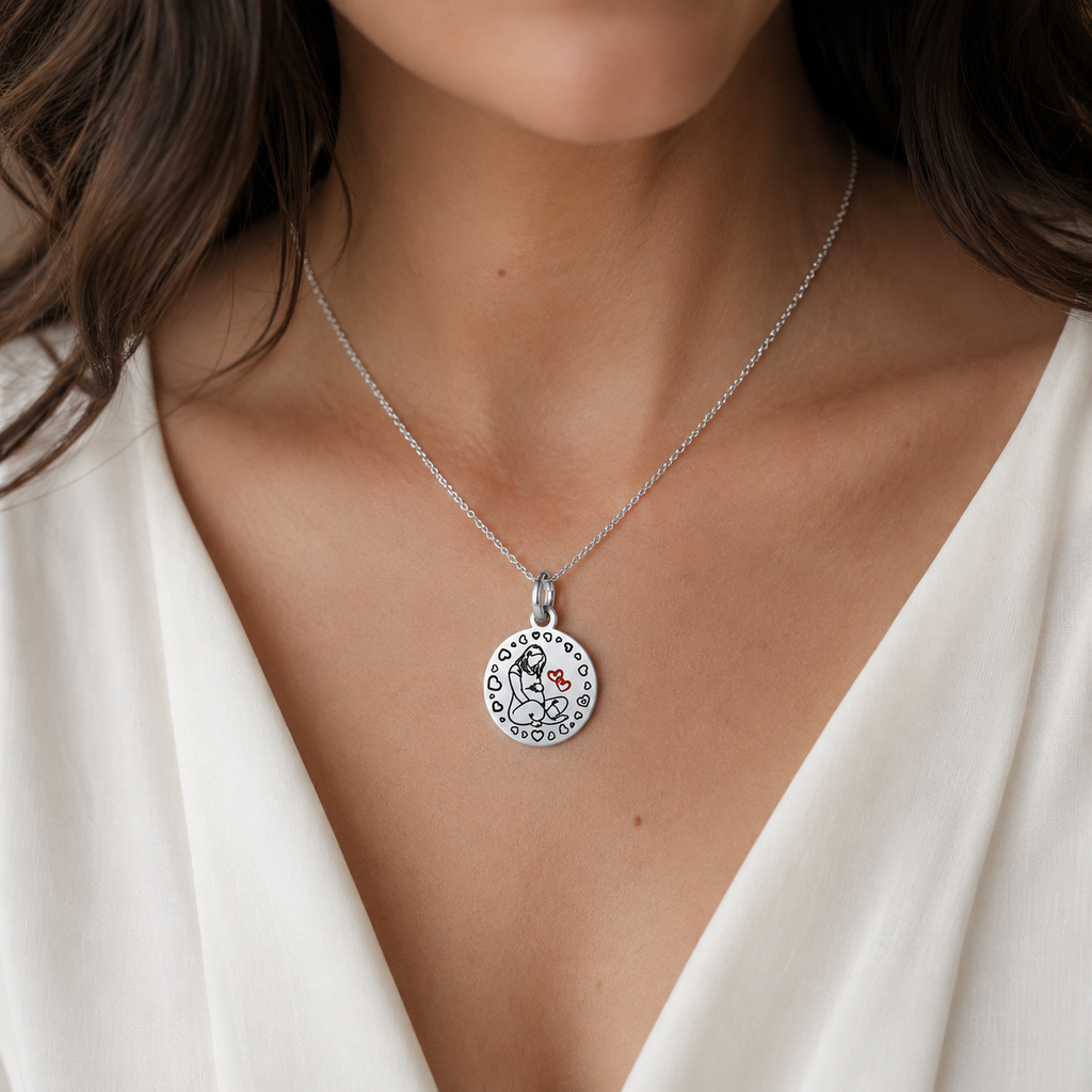 Charm Dolce Attesa in acciaio inox Mamma - Brand Gioielli