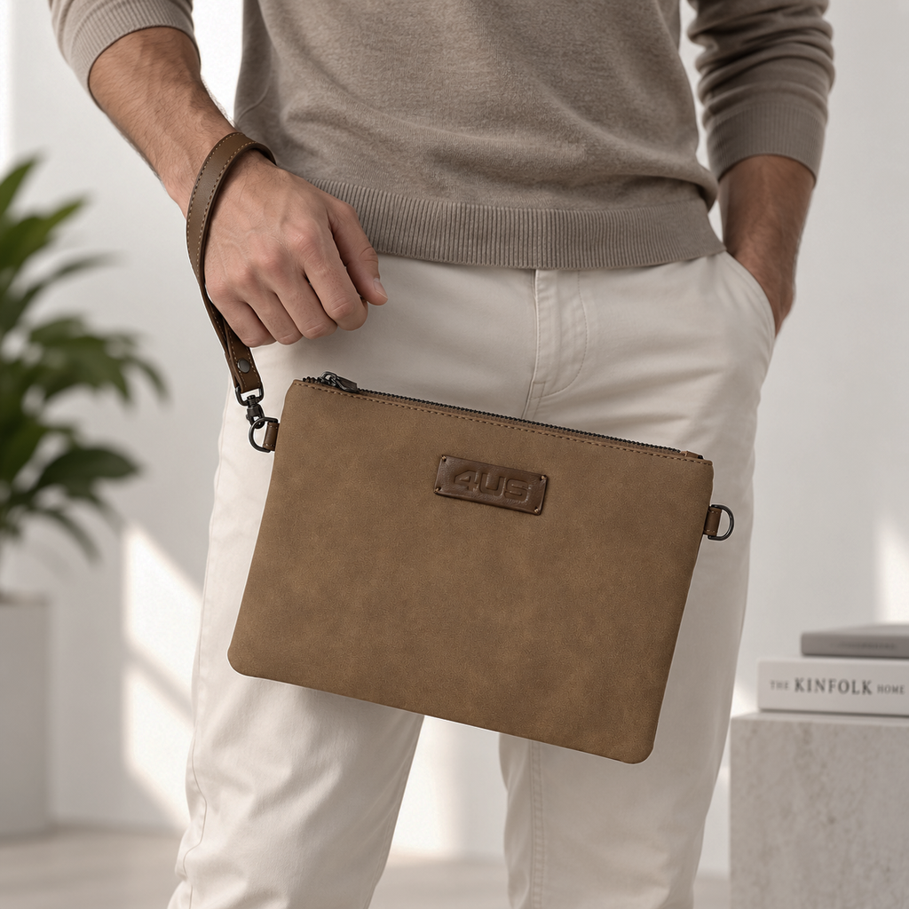 Pochette/Tracolla Uomo 4US Cesare Paciotti David ecopelle camoscio