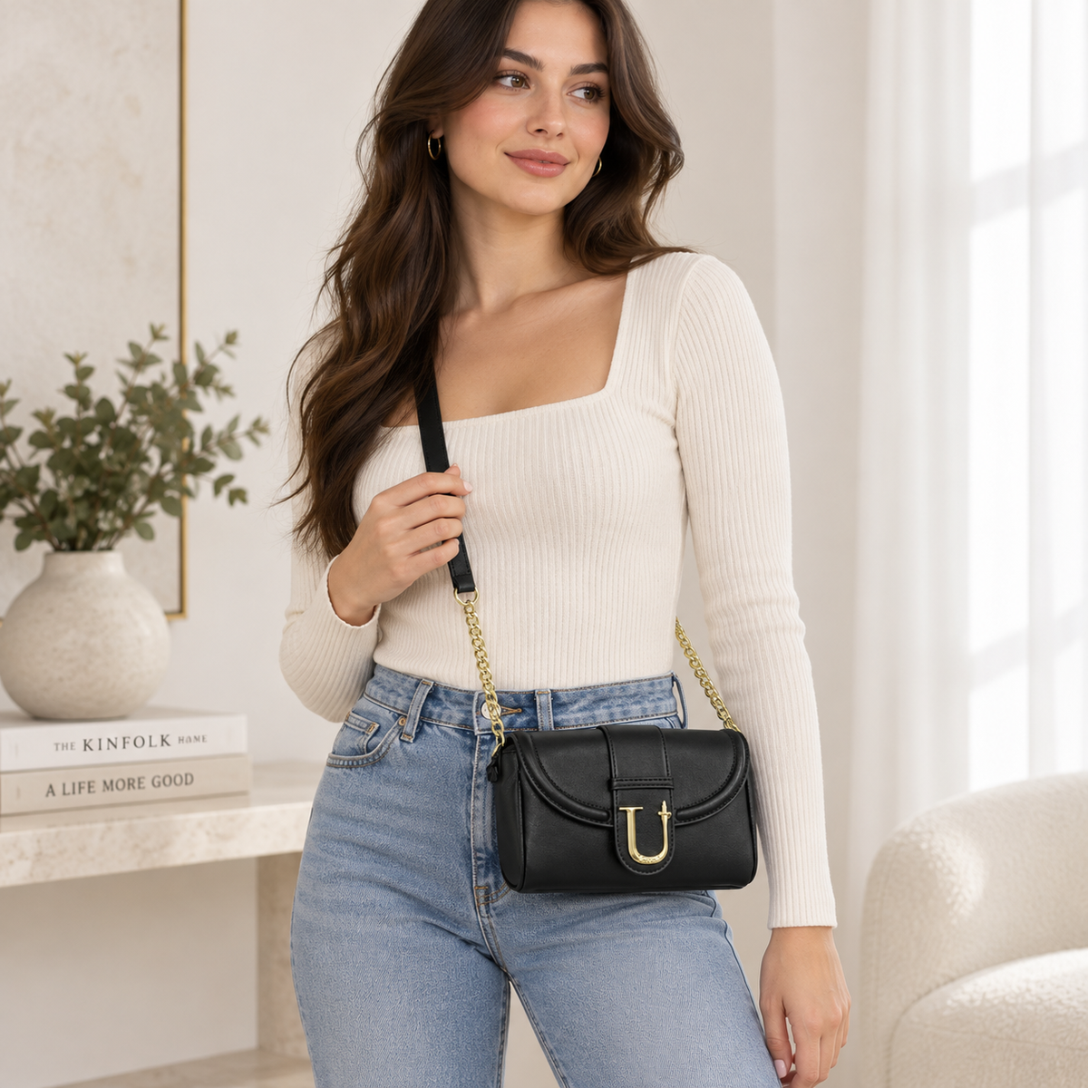 Borsa a Tracolla 4US Cesare Paciotti Lucy liscia