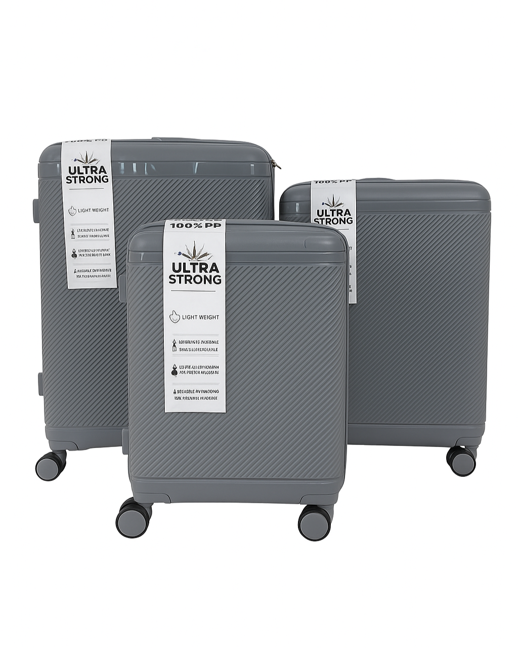Trolley Grigio - 3 misure disponibili