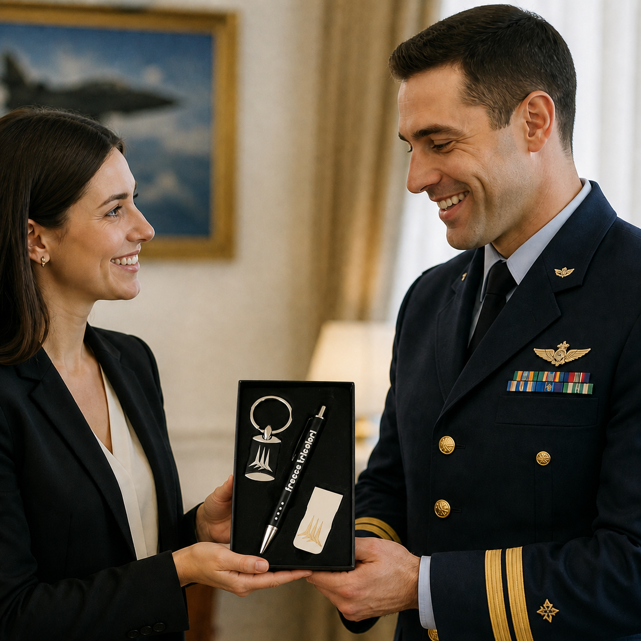 Set penna, portachiavi e fermasoldi Aeronautica Militare AMFT0208