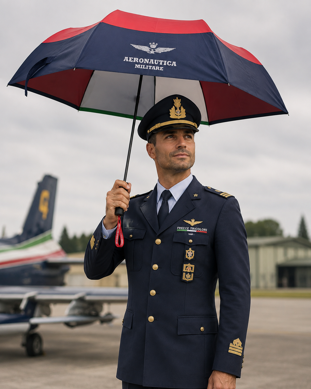 Ombrello Automatico blu coccarda tricolore Aeronautica Militare AM0241