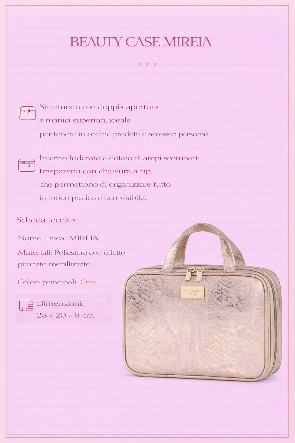 Beauty case Mireia - Maria Celine